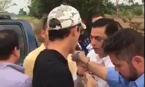 La gorra camuflada “marine” de Guaidó en su paso hacia Cúcuta (VIDEO)