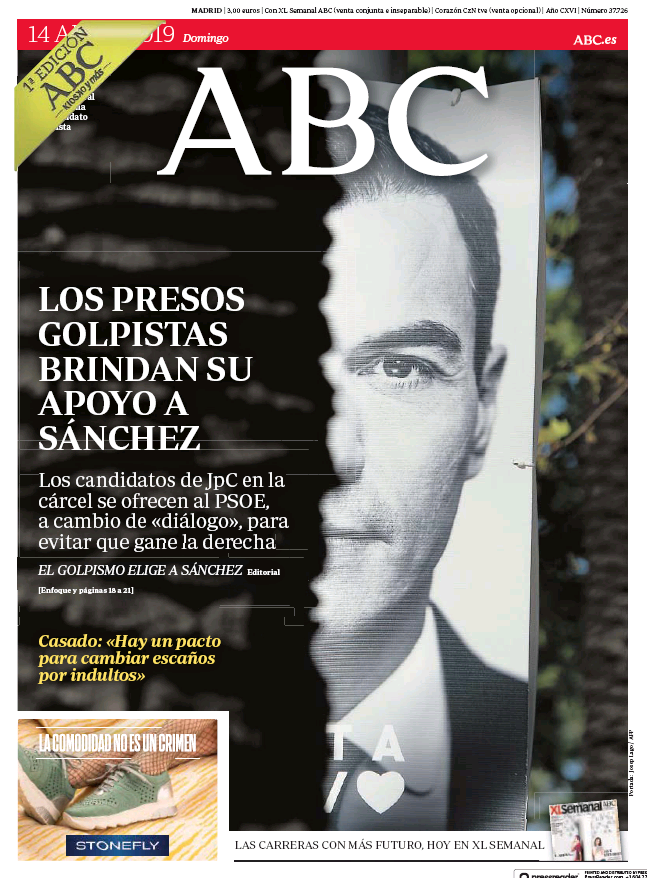 Portadas de la prensa internacional para este domingo 14 de abril de 2019