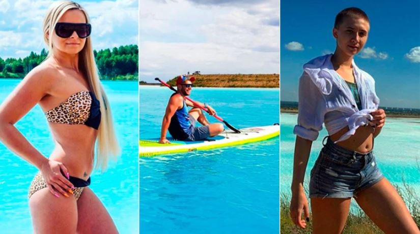 Lago turquesa maravilla a los influencers rusos, pero su color esconde un peligroso secreto (Fotos)