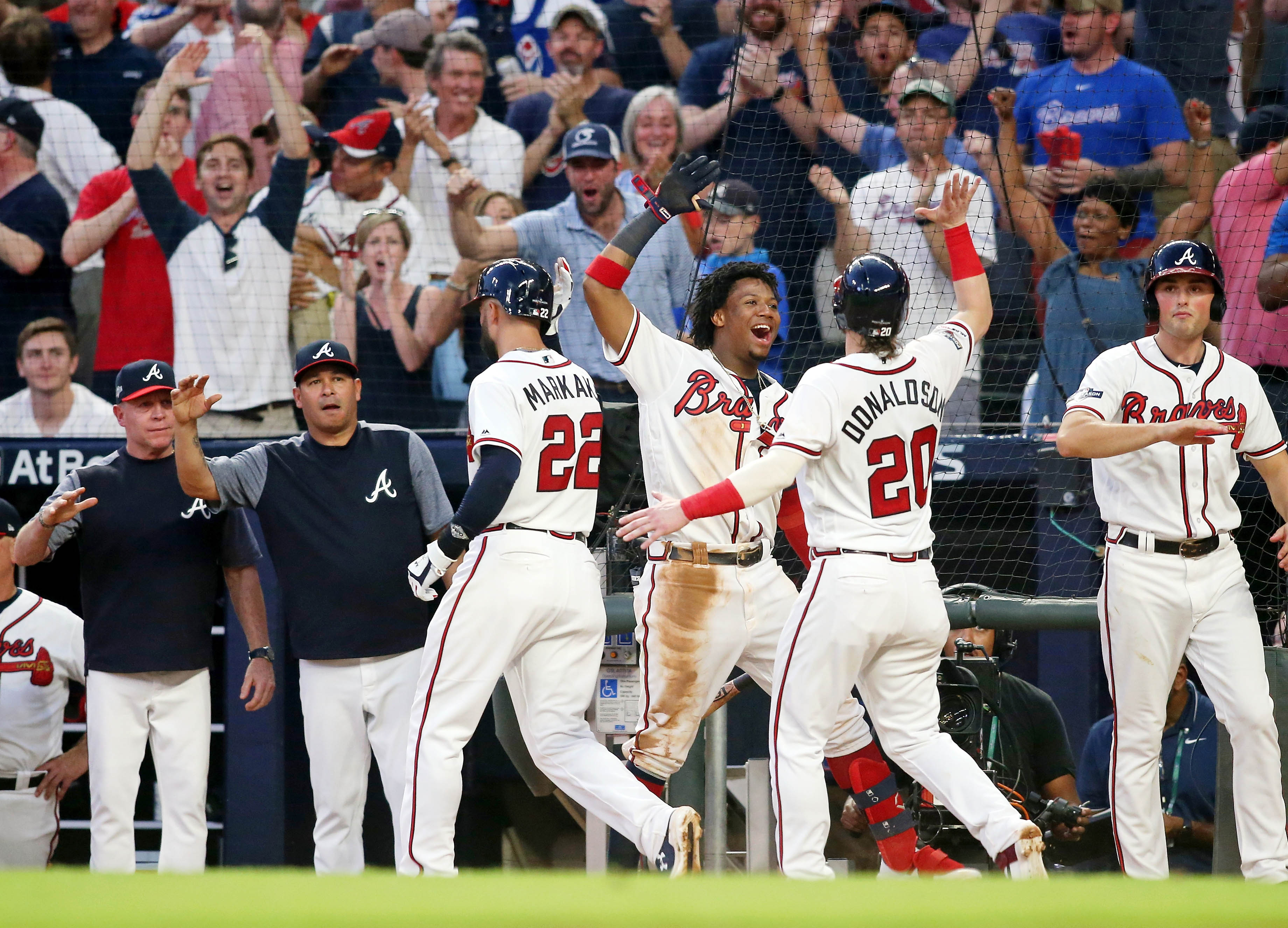 Ronald Acuña Jr. pegó un estratosférico cuadrangular en el inicio de la postemporada (Video)