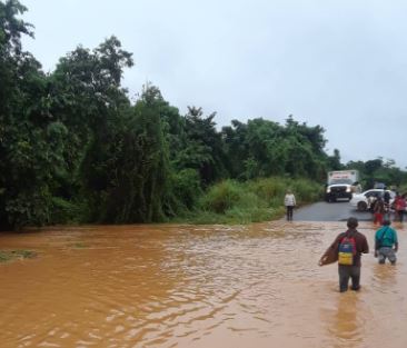 Así se encuentra el sur del estado Bolívar tras varias horas de lluvia #10Oct (FOTOS)