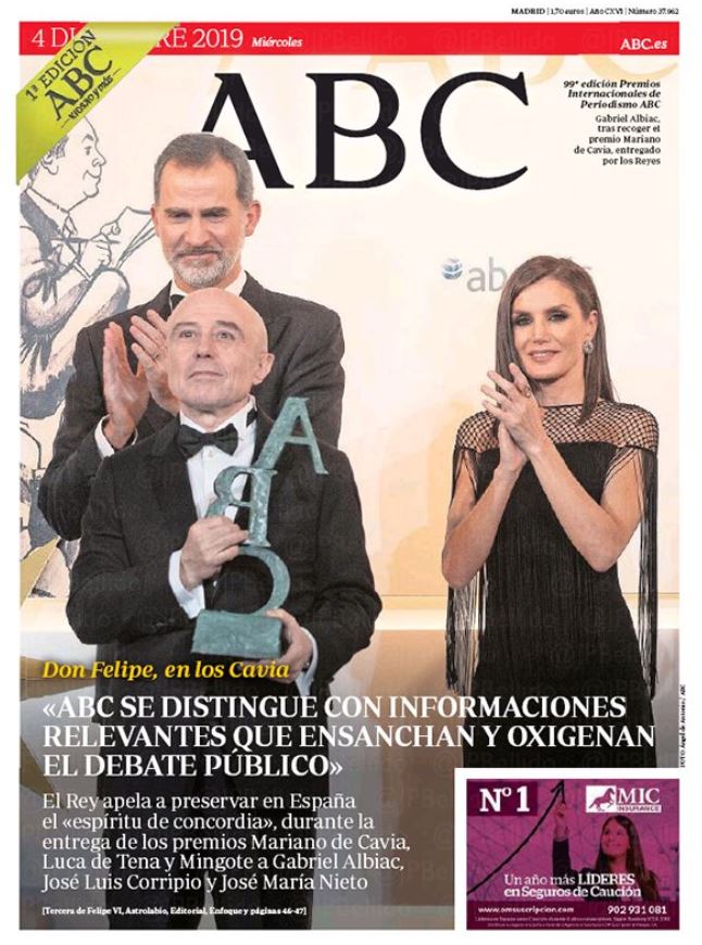 Portadas de la prensa internacional de este miércoles 4 de diciembre de 2019