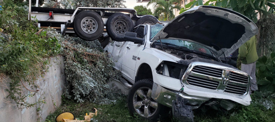 Cuatro heridos dejó choque de un camión en la autopista I-95