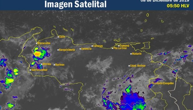 El estado del tiempo en Venezuela este domingo #8Dic, según el Inameh