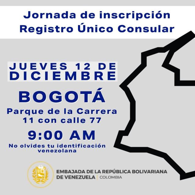 Embajada de Venezuela en Colombia realiza gran Jornada de Registro