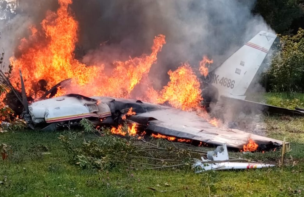 Accidente de avioneta en Colombia dejó al menos cuatro fallecidos (VIDEO)