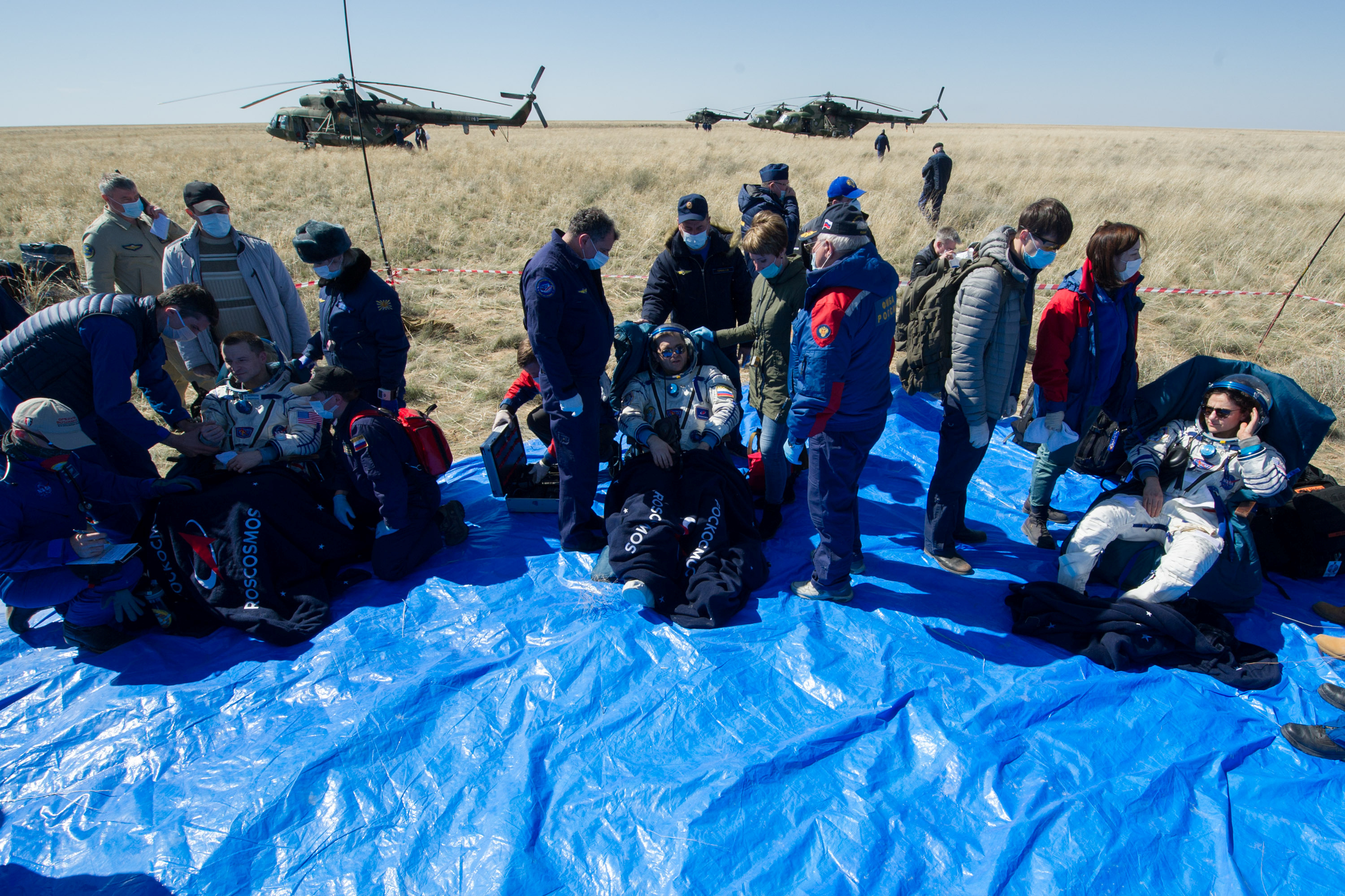 La Soyuz MS-15 regresa a la Tierra entre estrictas medidas por el coronavirus