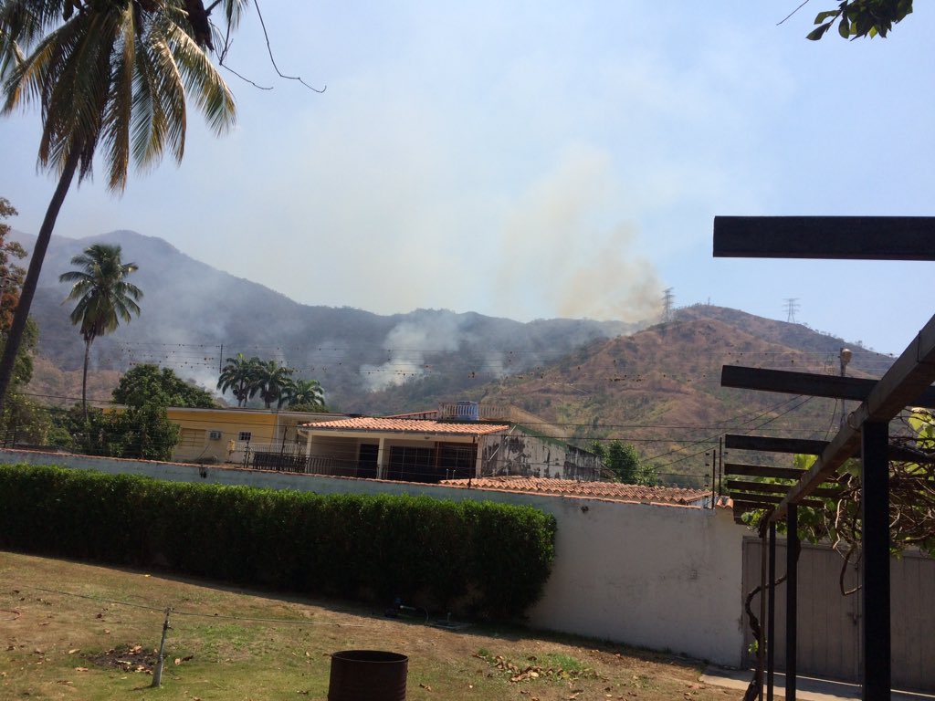 Activaron “operación llovizna” para combatir incendio en el parque Henri Pittier (Fotos)