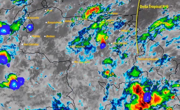 El estado del tiempo en Venezuela este lunes #8Jun, según el Inameh