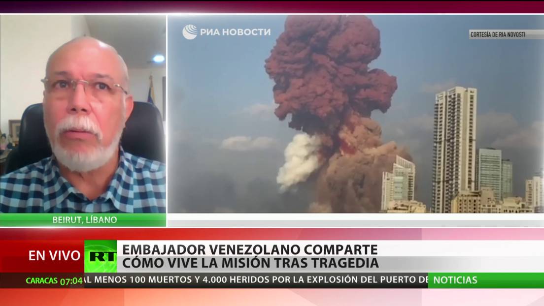 Embajada de Venezuela en Líbano sufrió daños tras la explosión en Beirut (VIDEO)