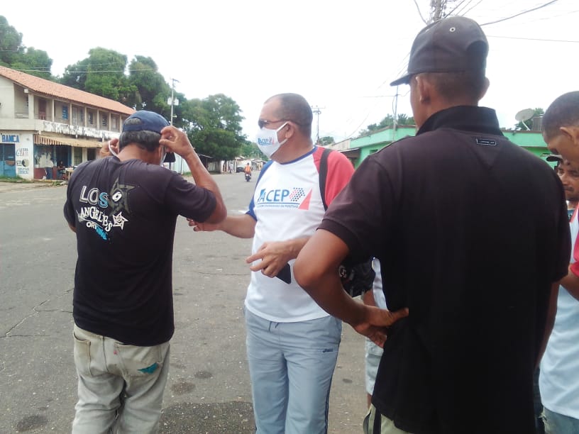 Realizaron jornada de entrega de tapabocas ante aumento de casos de Covid-19 en Anzoátegui