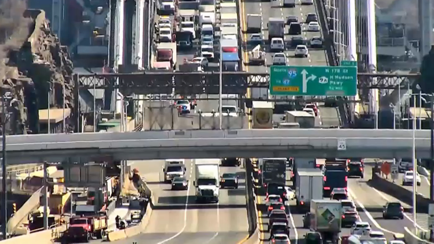 Accidente multivehicular paralizó el puente George Washington