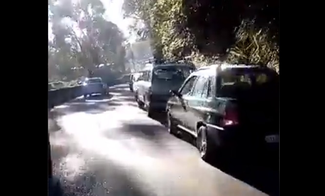 Así está la KILOMÉTRICA cola de carros en la carretera Panamericana para echar gasolina #4Sep (Video)