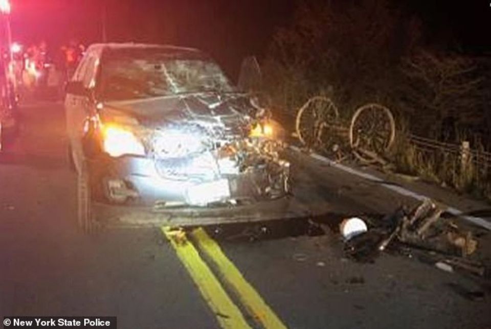 Joven amish murió tras el choque de su carreta con un auto en Nueva York