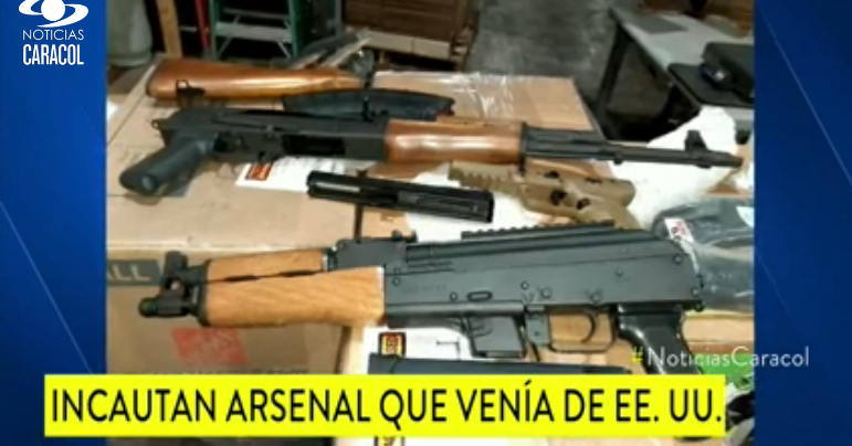 En juguetes de Navidad, camuflan arsenal para bandas criminales en Colombia