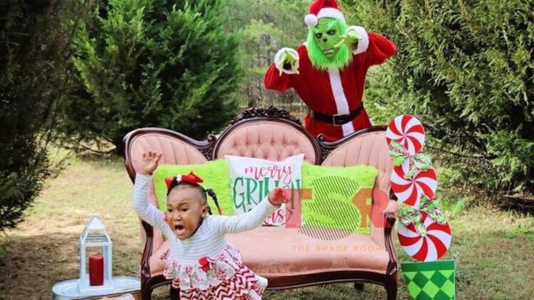 “El Grinch” irrumpió en sesión fotográfica de una niña y el resultado se hizo VIRAL (Imágenes)