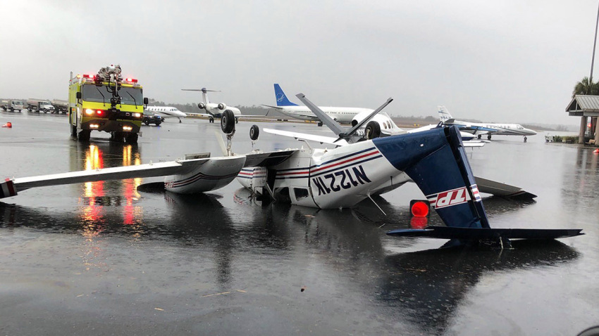 Tornado afectó las operaciones en el aeropuerto de Tallahassee en Florida