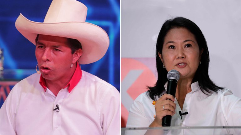 Con el 99% de los votos escrutados, se confirma una segunda vuelta entre Pedro Castillo y Keiko Fujimori en Perú