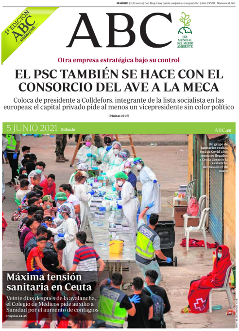 Portadas de la prensa internacional de este sábado 5 de junio de 2021