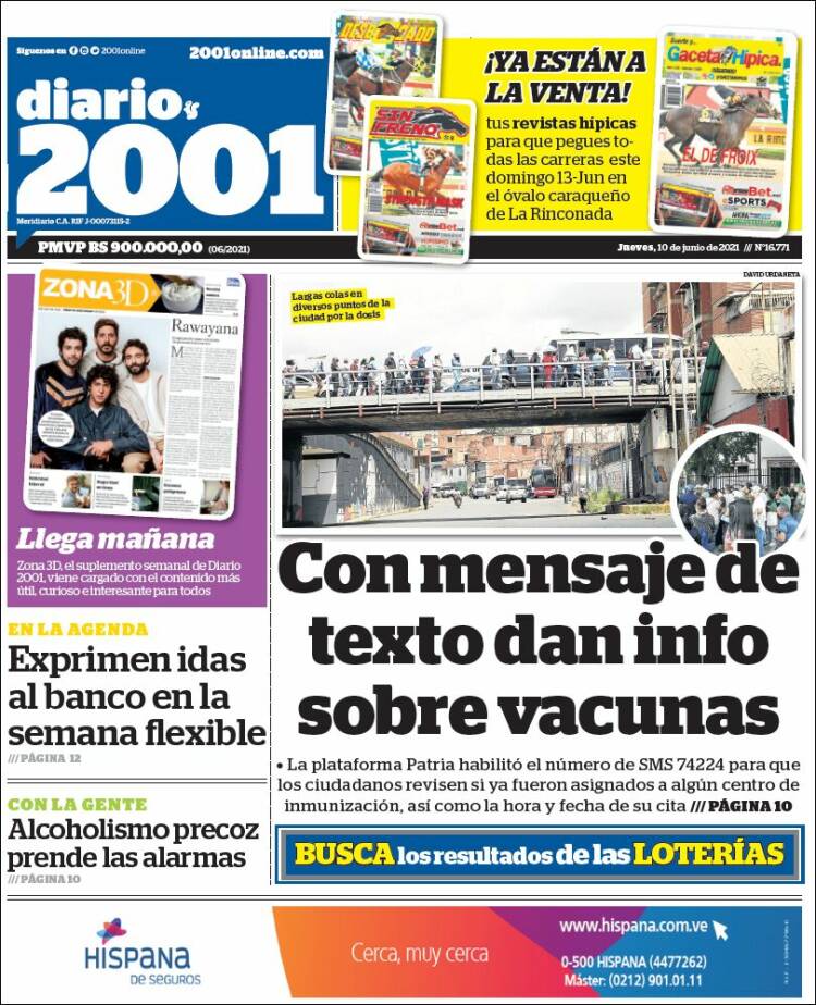 Portadas de este jueves 10 de junio de 2021