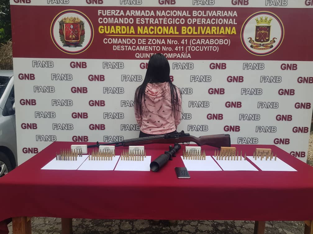 Aprehenden a una mujer y incautan más de tres mil proyectiles en Carabobo