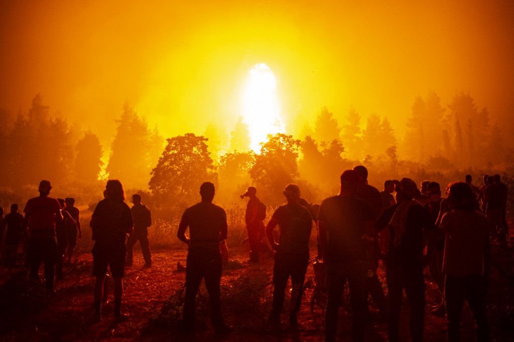 Eubea, principal foco de incendios en el Mediterráneo ante la ola de calor