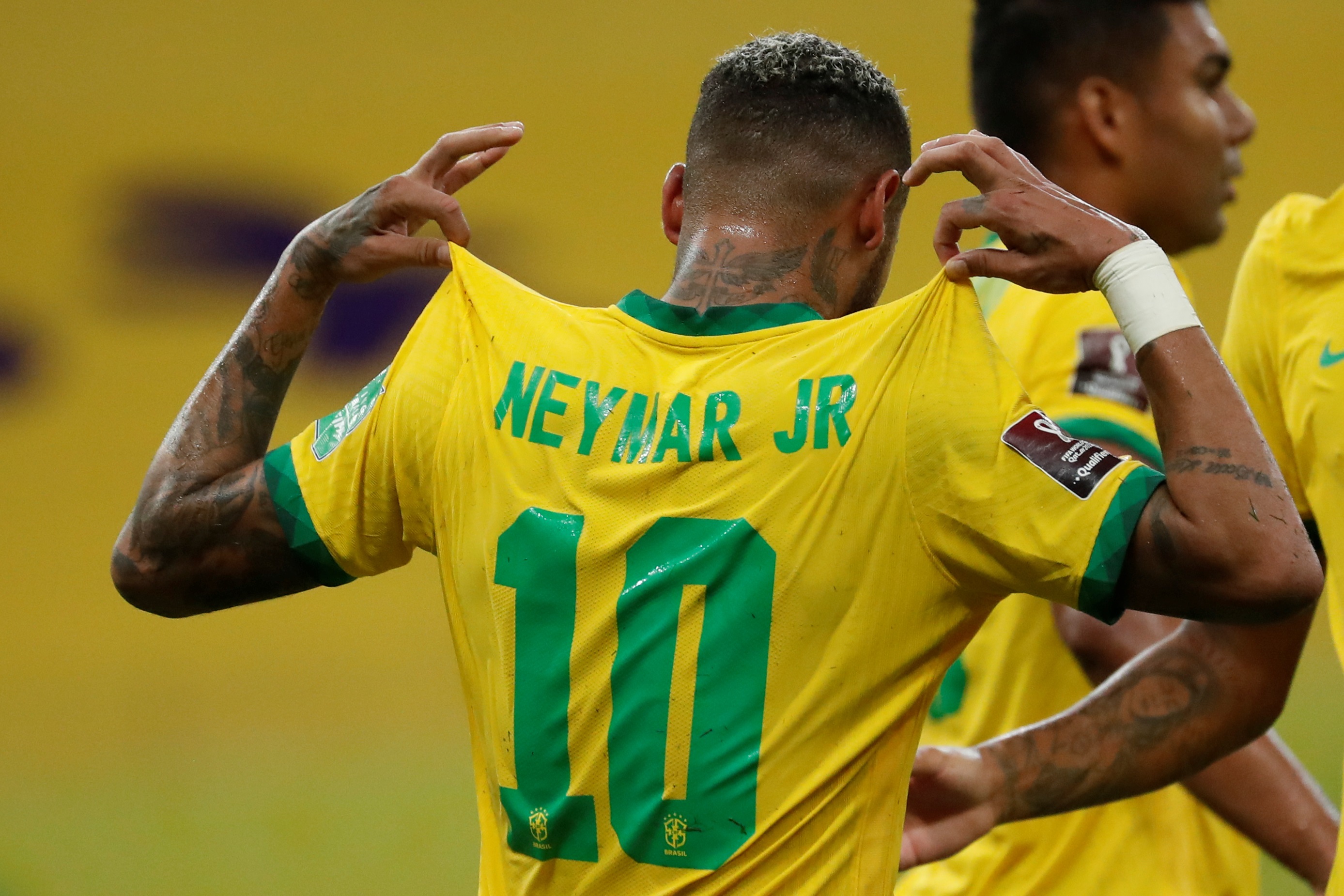 Camisa Brasil Neymar Amarela - Amarelo