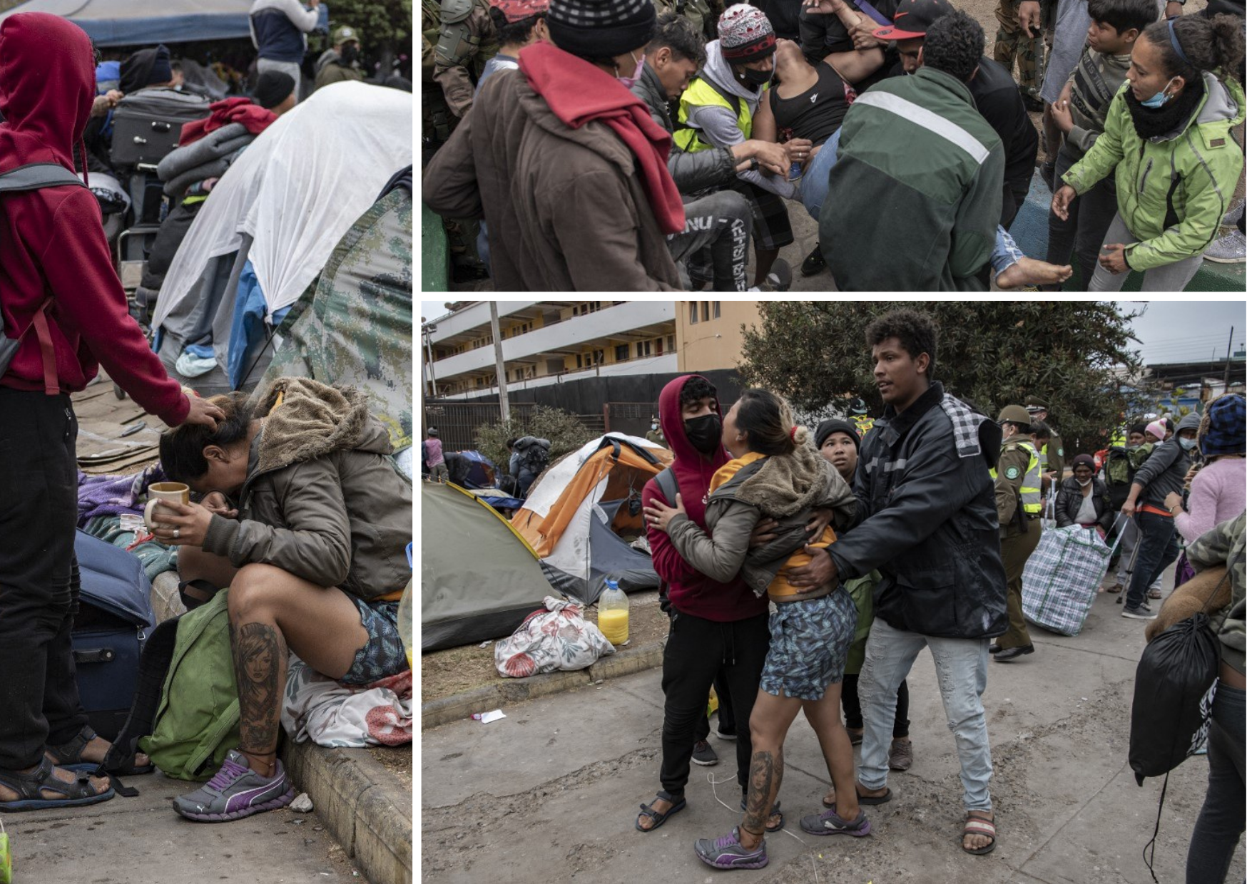 Las IMÁGENES más desgarradoras del desalojo de venezolanos en Chile