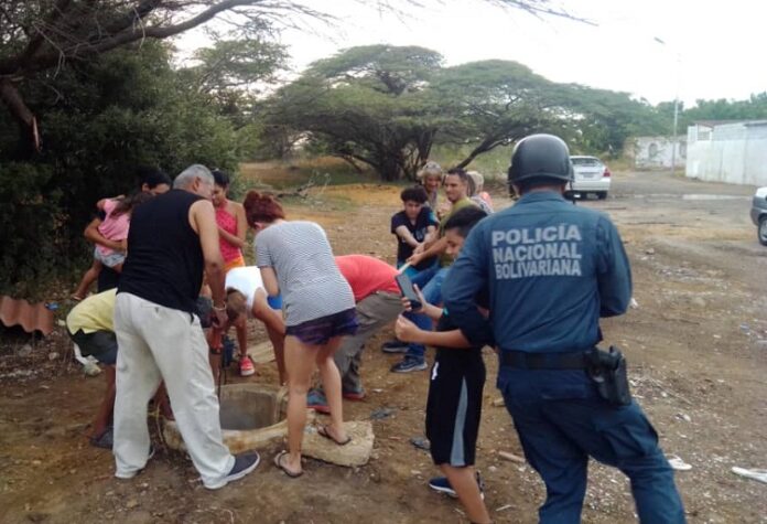 Se unieron para rescatar a “Buckano”, perrito que cayó en una alcantarilla de Falcón (Fotos)