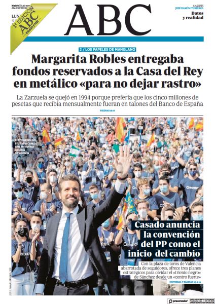 Portadas de la prensa internacional de este lunes 4 de octubre de 2021