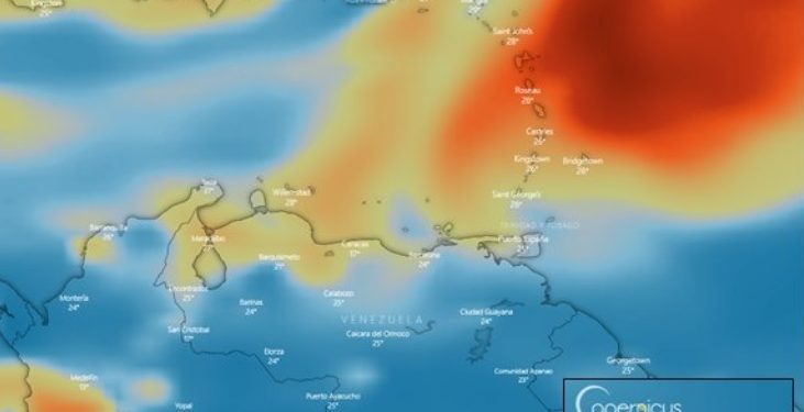 Inameh reveló si la nube de dióxido de azufre que llegó a Venezuela producirá efectos directos