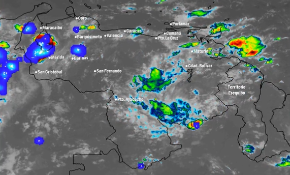 Vientos y chubascos en Venezuela: El pronóstico de Inameh para este #23Oct