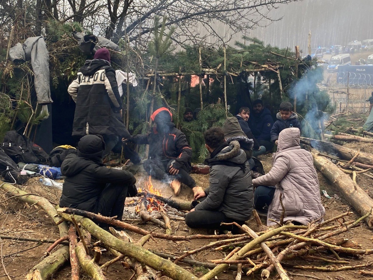 La ONU inspeccionó el centro de acogida de migrantes en frontera con Polonia