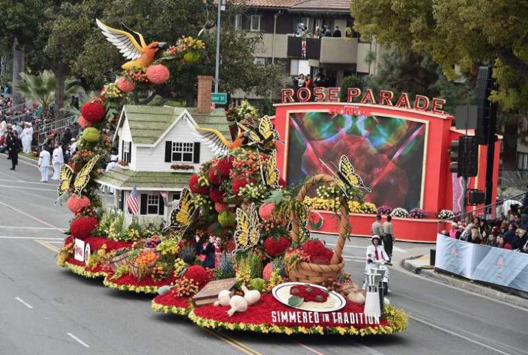 Regresa el popular desfile de las Rosas, que se celebra en Pasadena