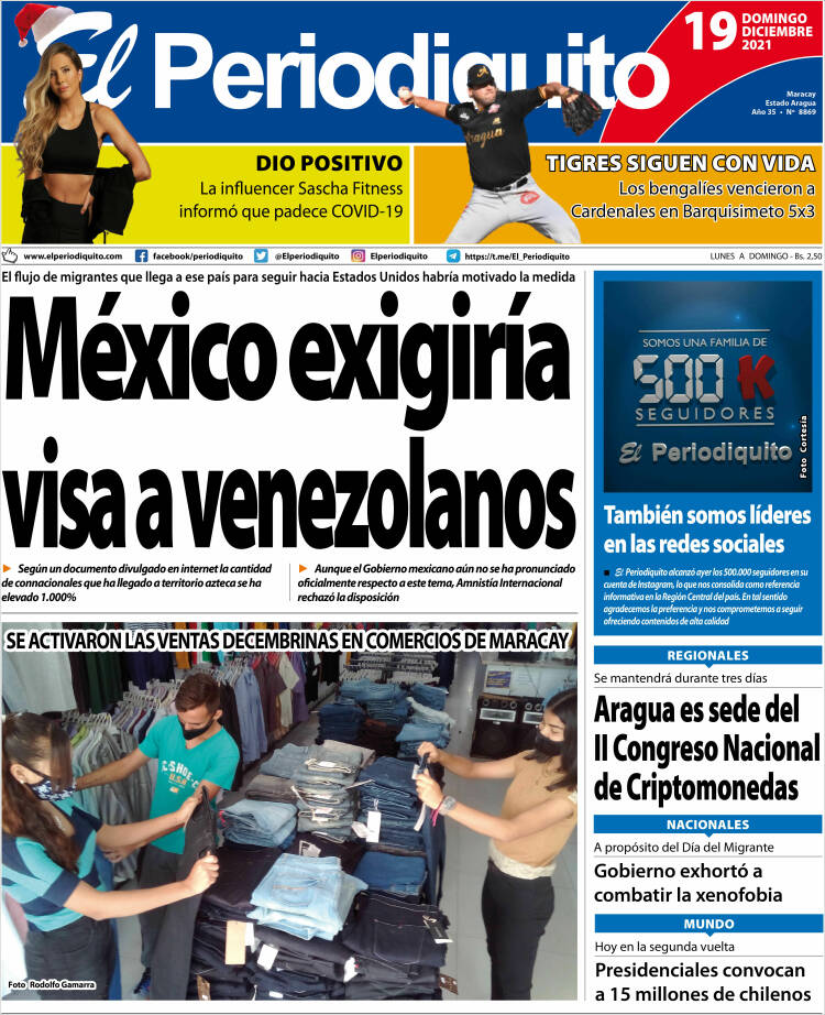 Portadas de este domingo 19 de diciembre de 2021