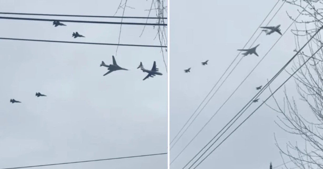 Bombarderos nucleares rusos fueron vistos en la frontera de Ucrania (FOTOS)