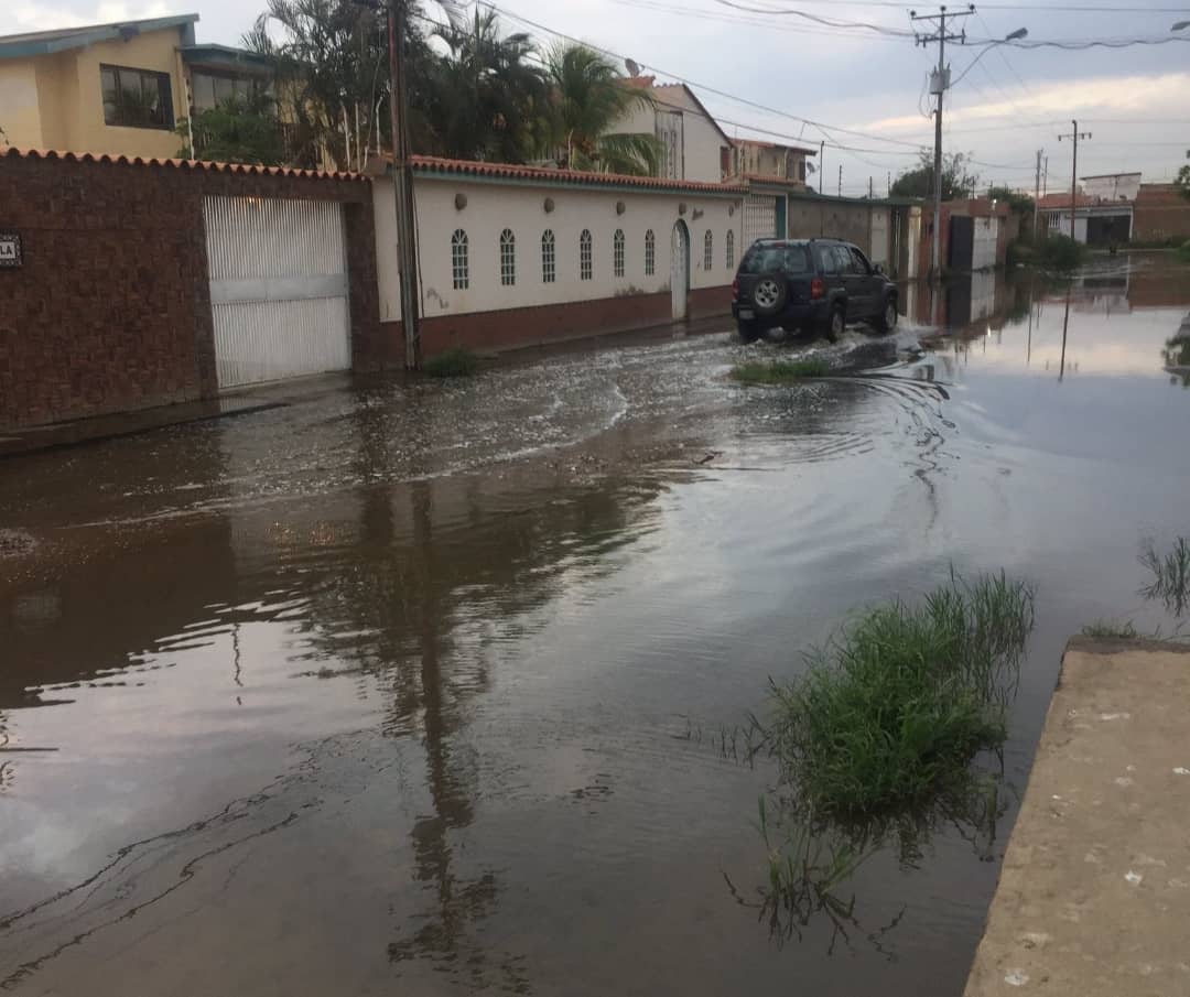 Parece Venecia, pero hedionda: En este sector de Anzoátegui los carros navegan en agua piche (FOTOS)