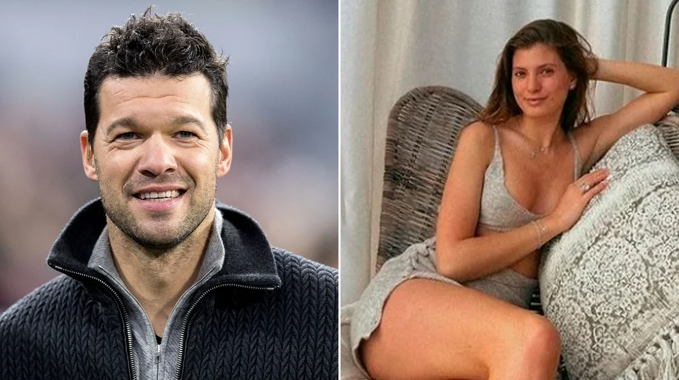 Michael Ballack se empató con una chica 24 años menor, amiga de su difunto hijo