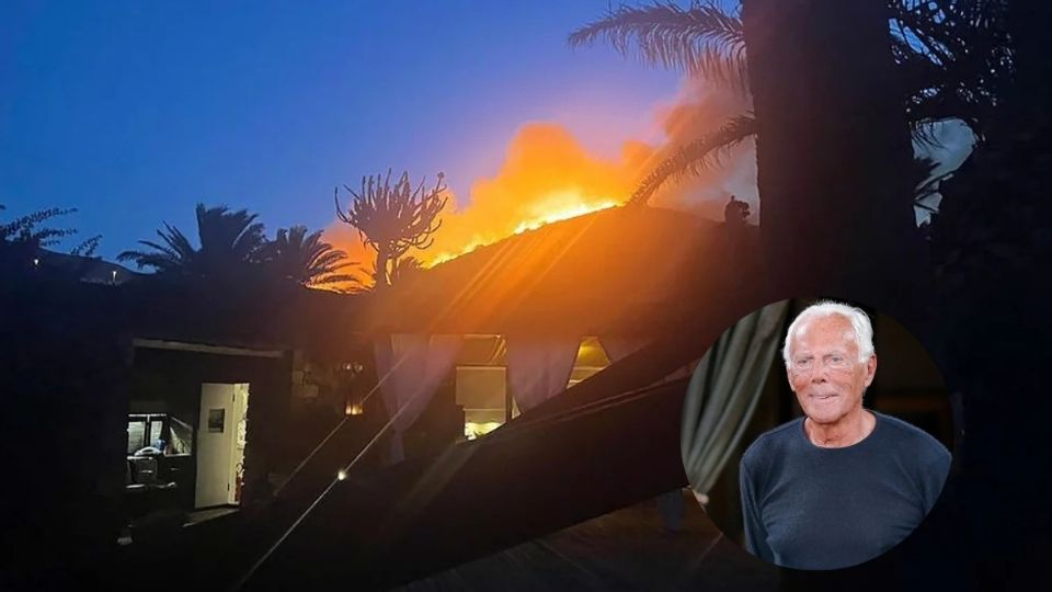 Incendio en una isla siciliana hizo huir a Giorgio Armani y docenas de otras personas