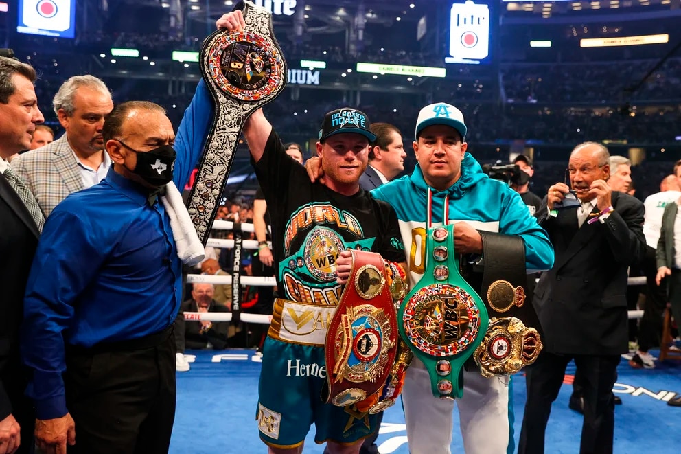 Cuáles son los cinturones que se disputan en la tercera batalla Canelo vs Golovkin