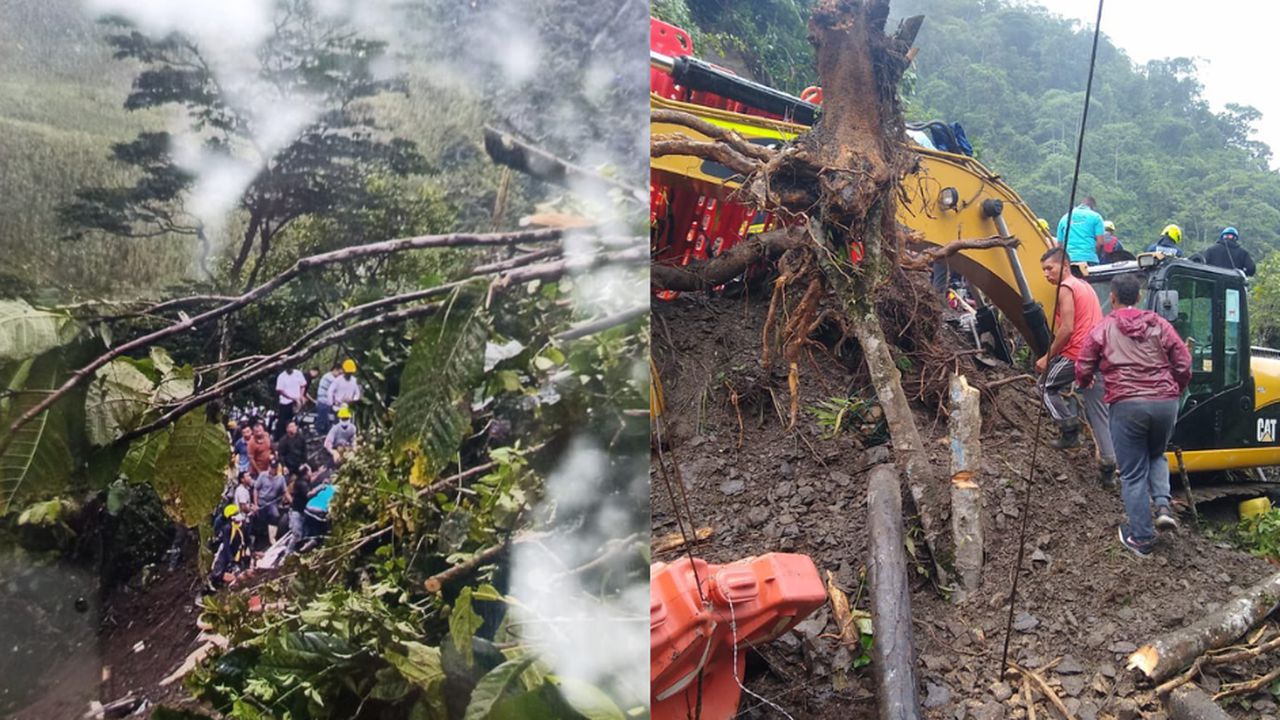 Encuentran a niña abrazada al cadáver de su madre en la tragedia del derrumbe en Colombia