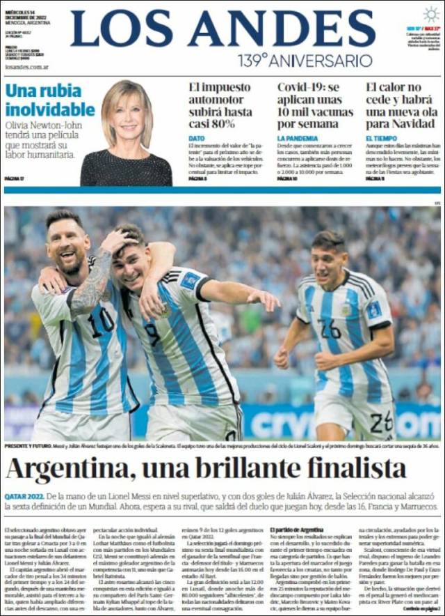 Así Reseña La Prensa Argentina El Triunfo De Su Selección 8498