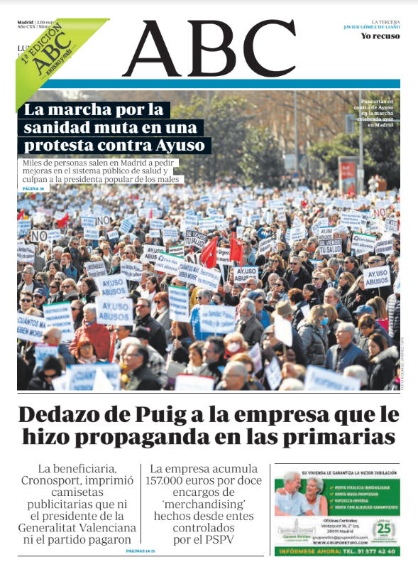 Portadas de la prensa internacional de este lunes 13 de febrero de 2023