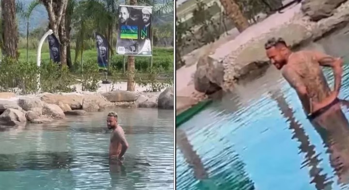 Nuevo escándalo de Neymar en Brasil: organizó una fiesta en el lago prohibido de su mansión y volvió a recibir una multa