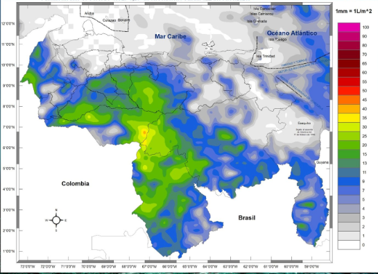 Inameh prevé áreas nubladas y lluvias en varios estados de Venezuela este #2Ago