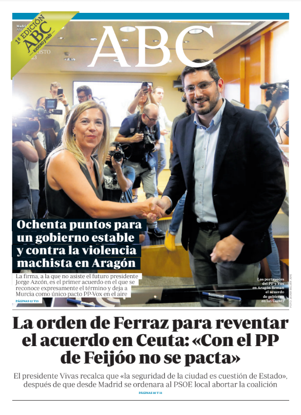 Portadas de la prensa internacional de este sábado 5 de agosto de 2023