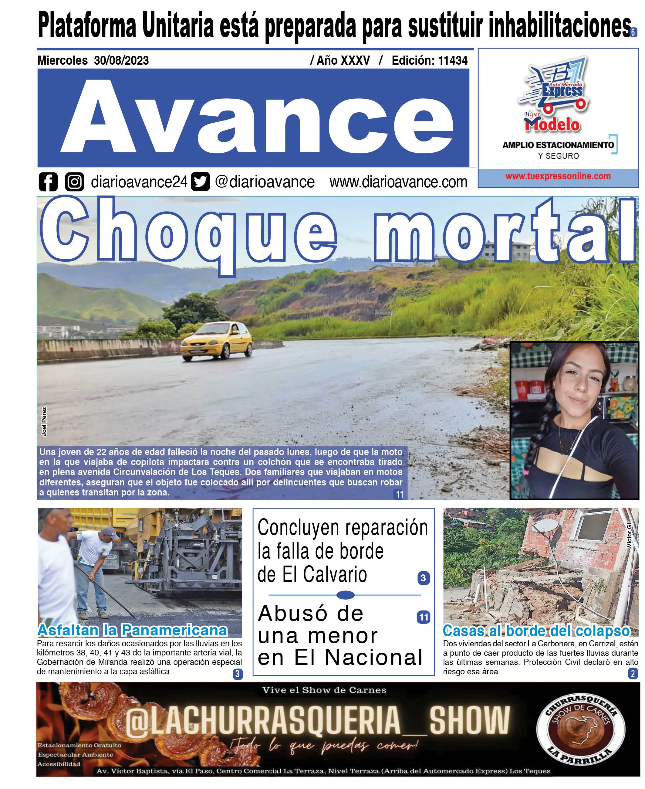 Portadas de este miércoles 30 de agosto de 2023