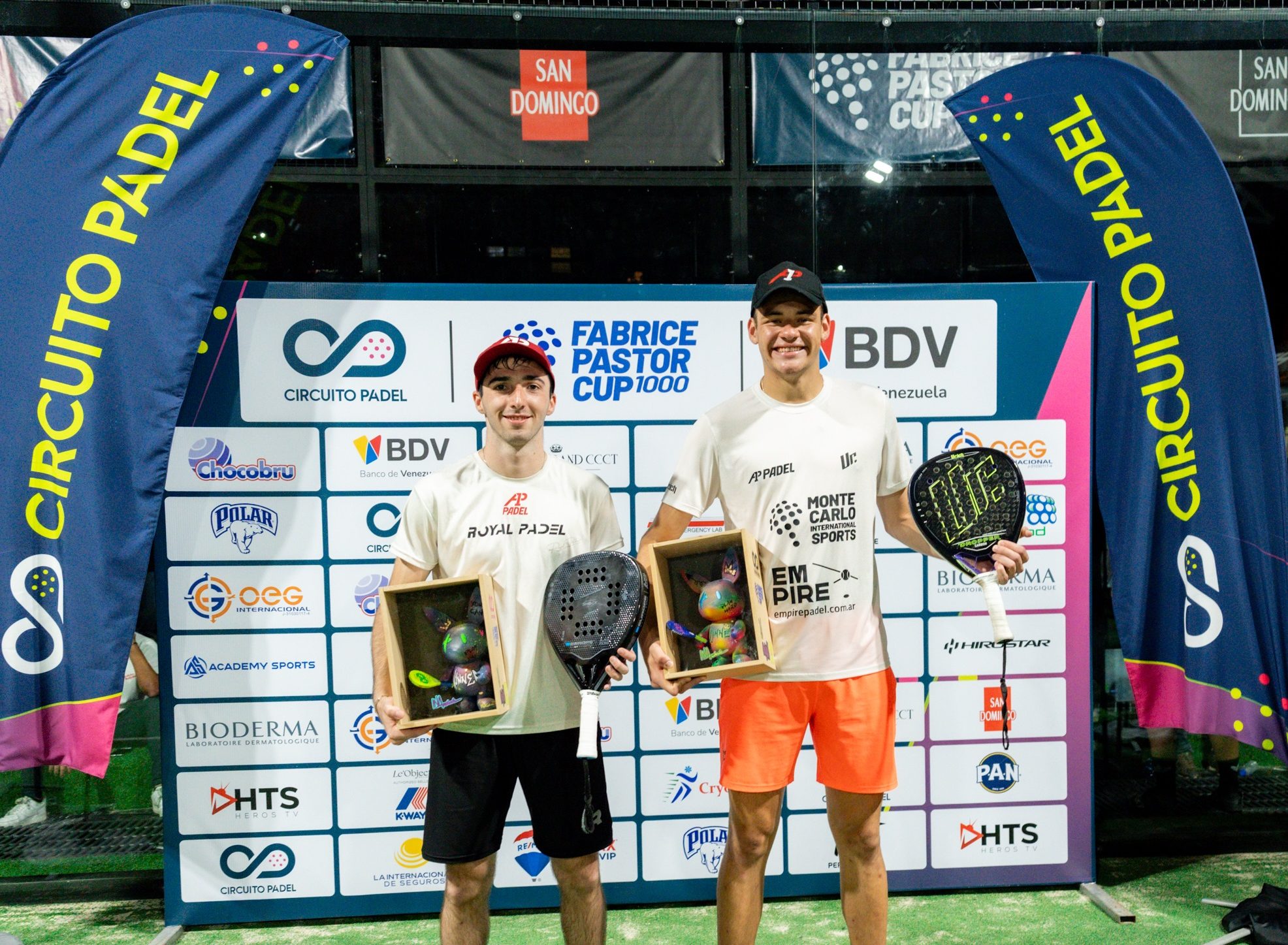 Leo Yop y Fabricio Peirón ganaron torneo internacional de padel Fabrice Pastor Cup Caracas