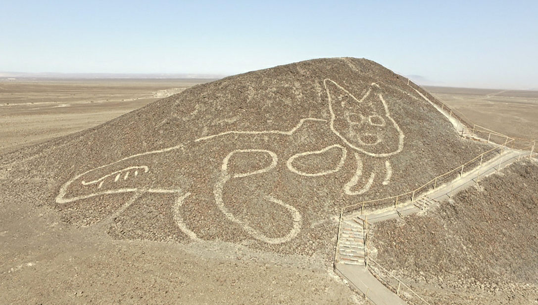 Hallaron casi 30 geoglifos ancestrales en los cerros de Nasca