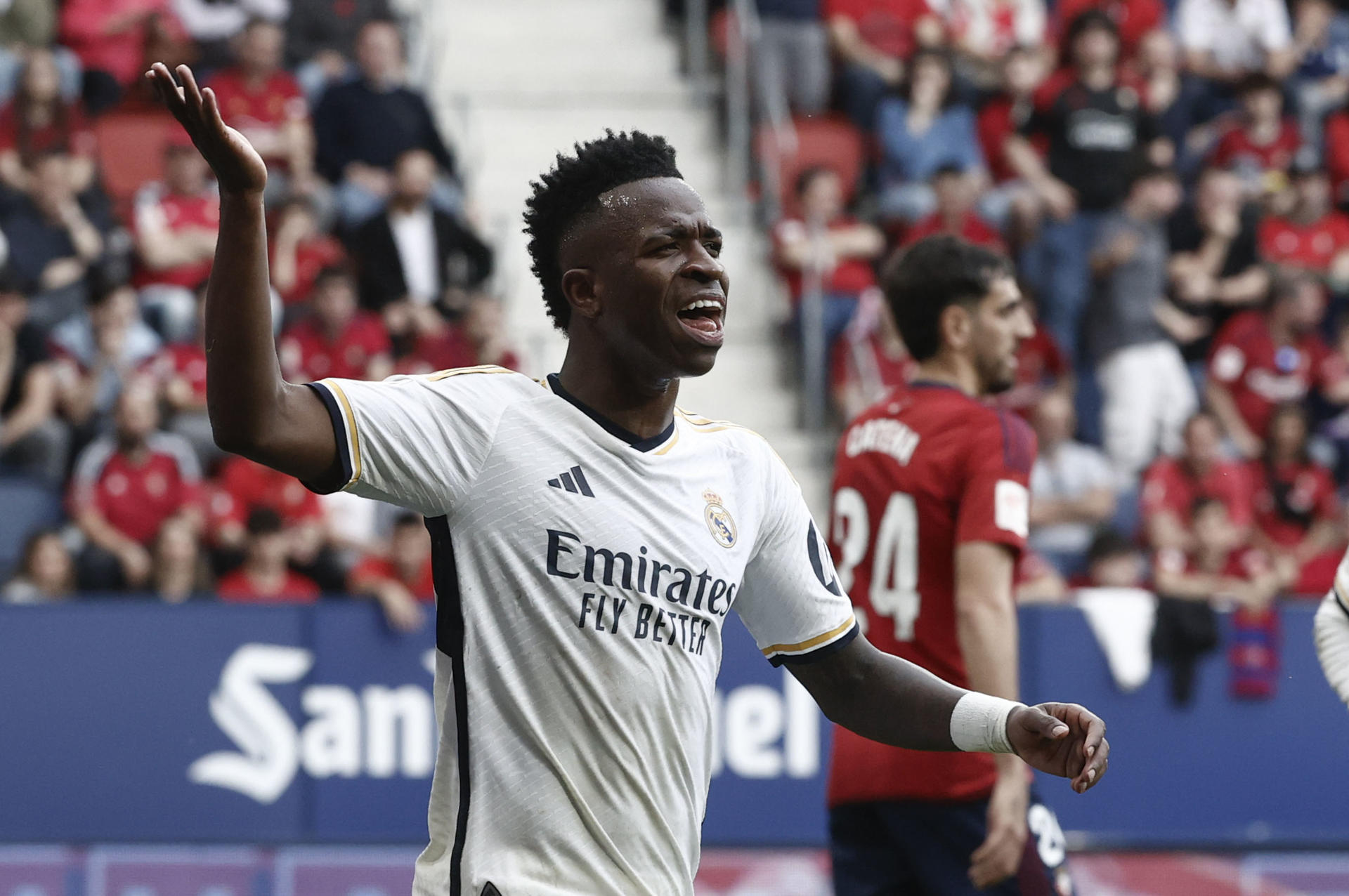 Vinicius lamentó tres nuevos casos despreciables de racismo en el fútbol español